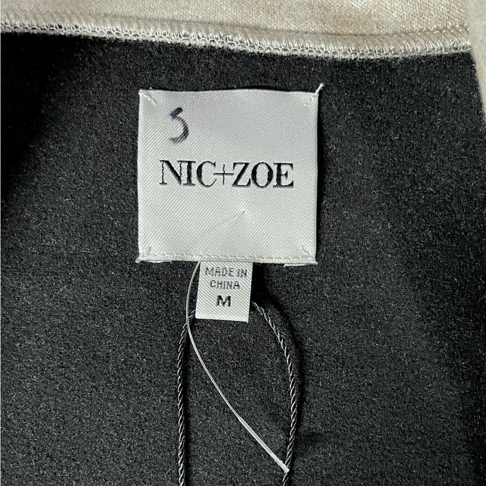 Nic+Zoe Lounge Around Draped Front Jacket Beechwood NWT - Picture 9 of 13